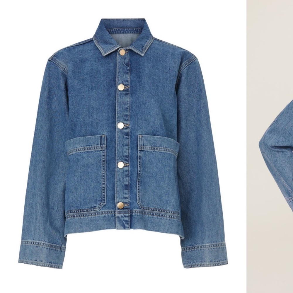 DL1961 Blue Denim Boxy Jean Jacket